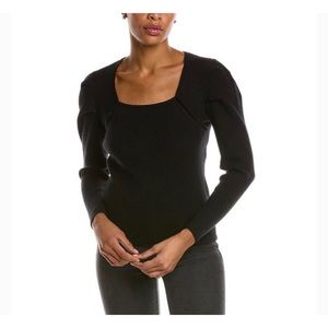 Nanette by Nanette Lepore Square Neck Sweater Black
